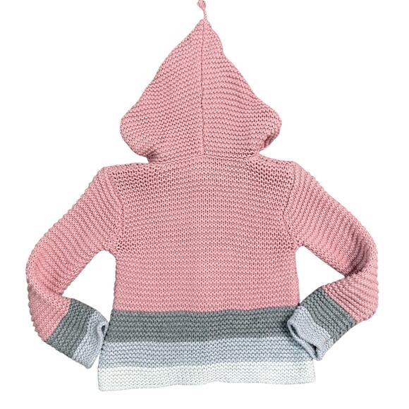Nordstrom Baby Hooded Knit Sweater Cardigan | 12M - Picture 2 of 4
